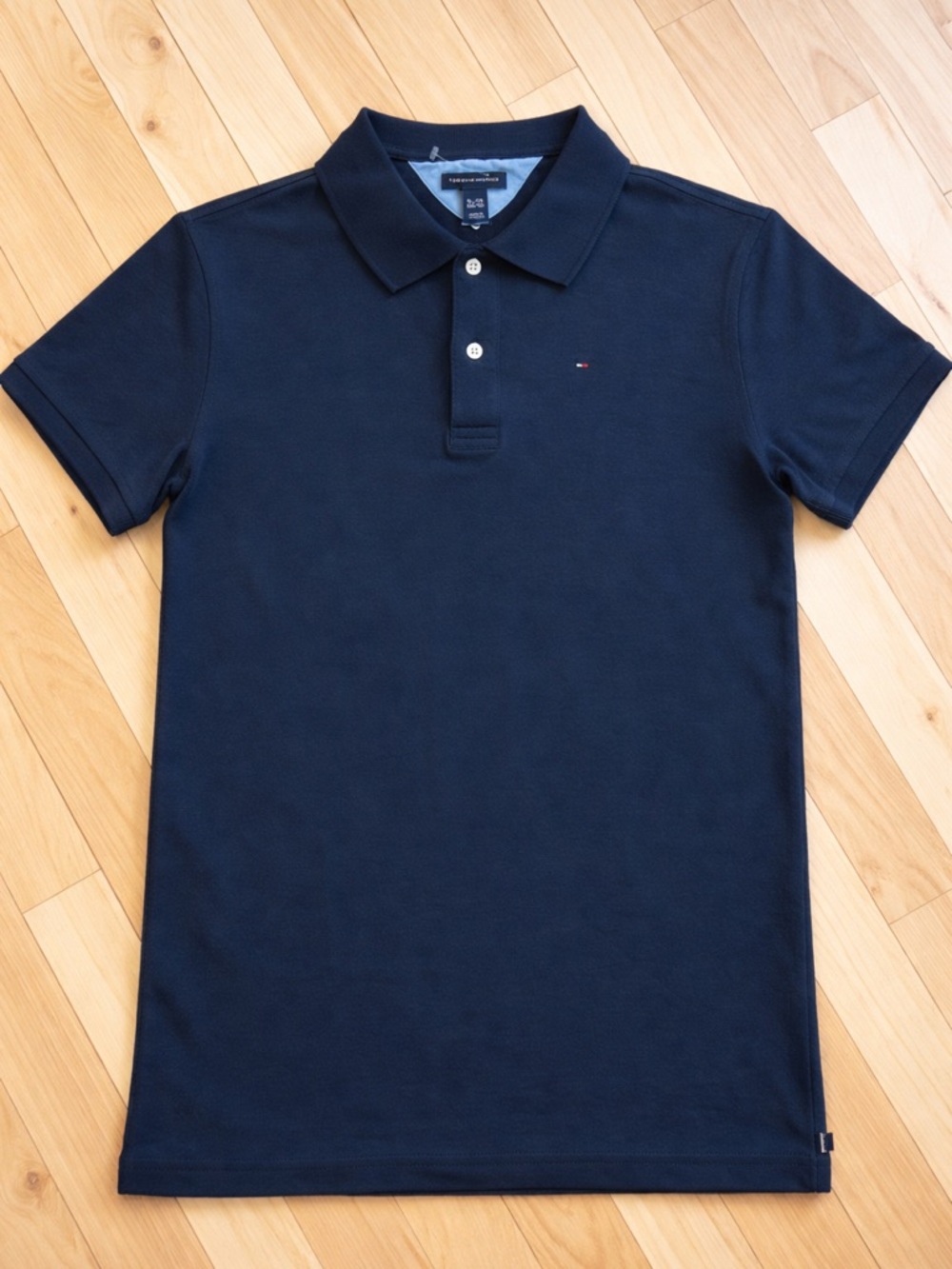 Tommy Hilfiger Boys Navy Polo Shirt | youth XL | School Uniform
